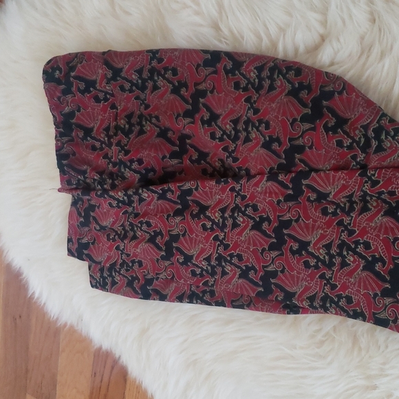 LLR Dragon - Griffin - one size leggings - black - red - Picture 2 of 4